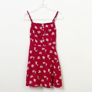 Hollister Red Floral Mini Dress